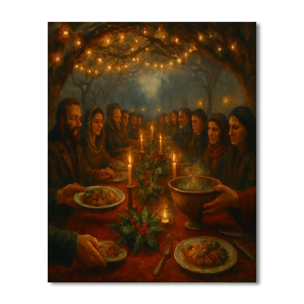 Midwinter Orchard Feast Numbered painting kits