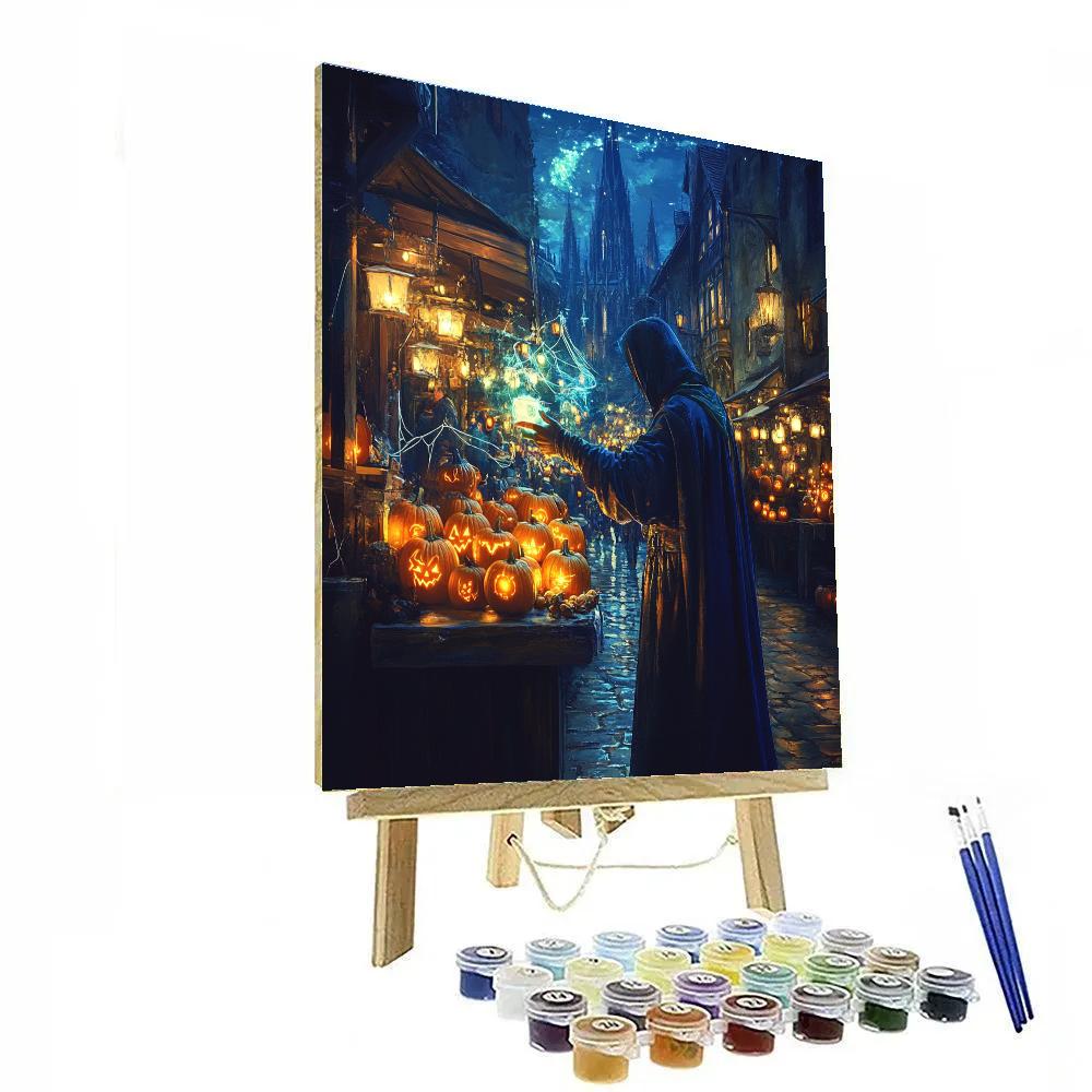 Halloween Night Market Sorcerer Paint by numbers kits