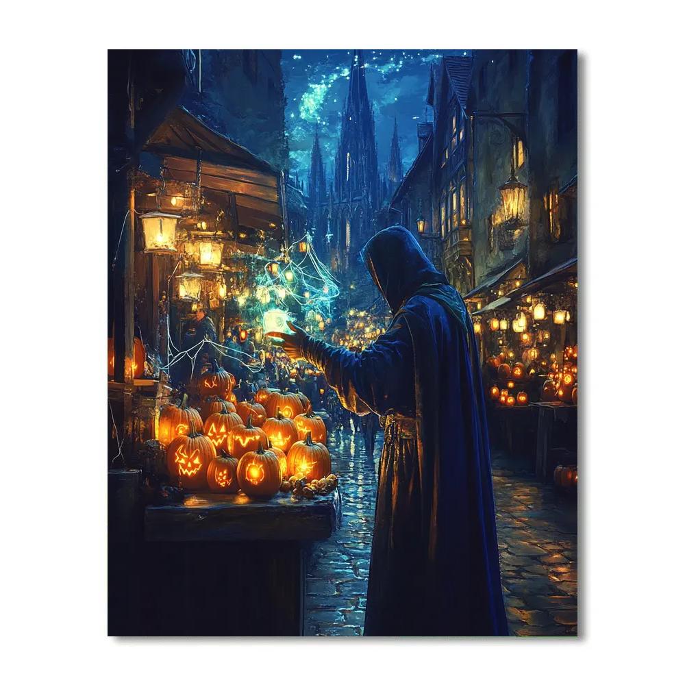 Halloween Night Market Sorcerer Paint by numbers kits