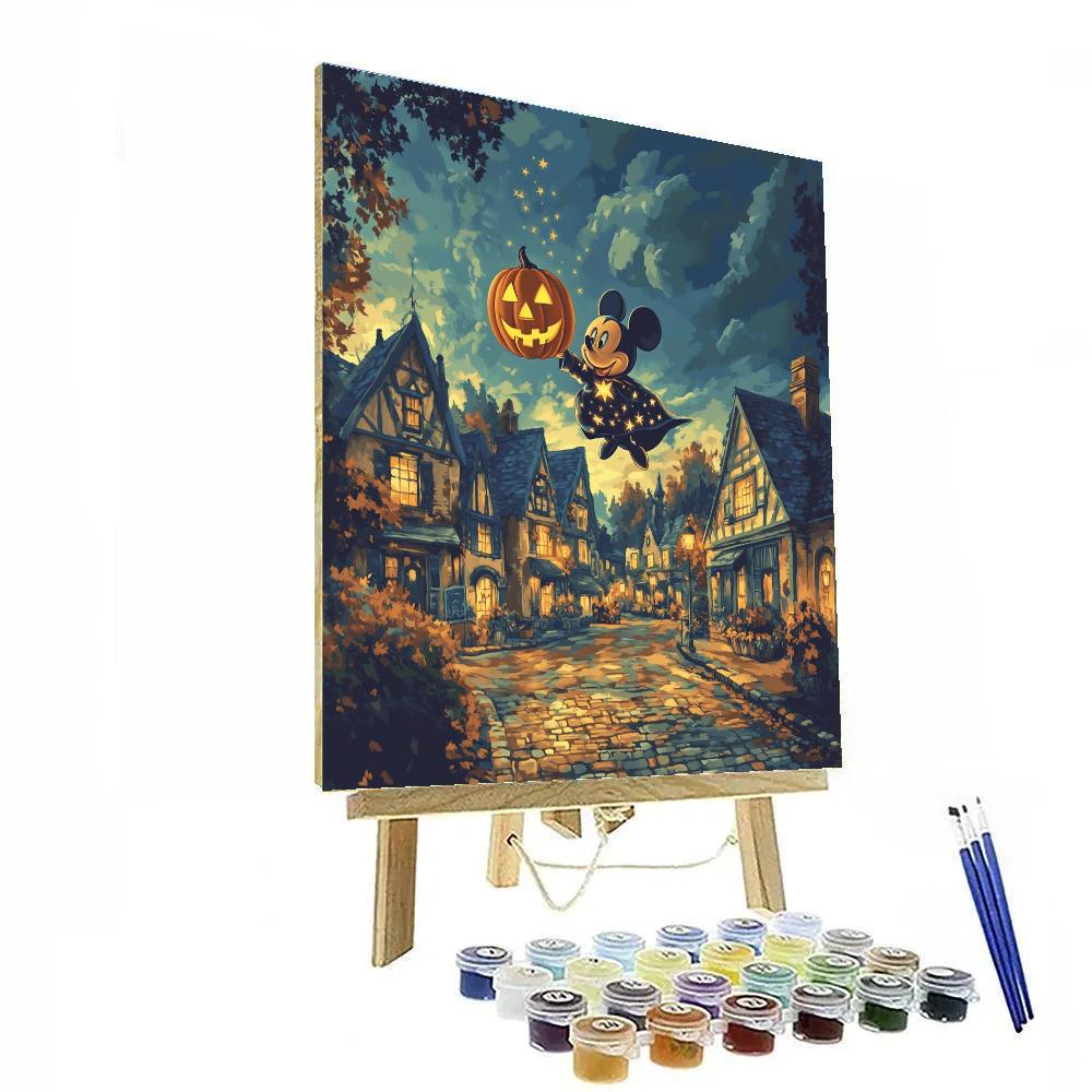 Mickeys Enchanted Pumpkin Lantern Paint by numbers kits