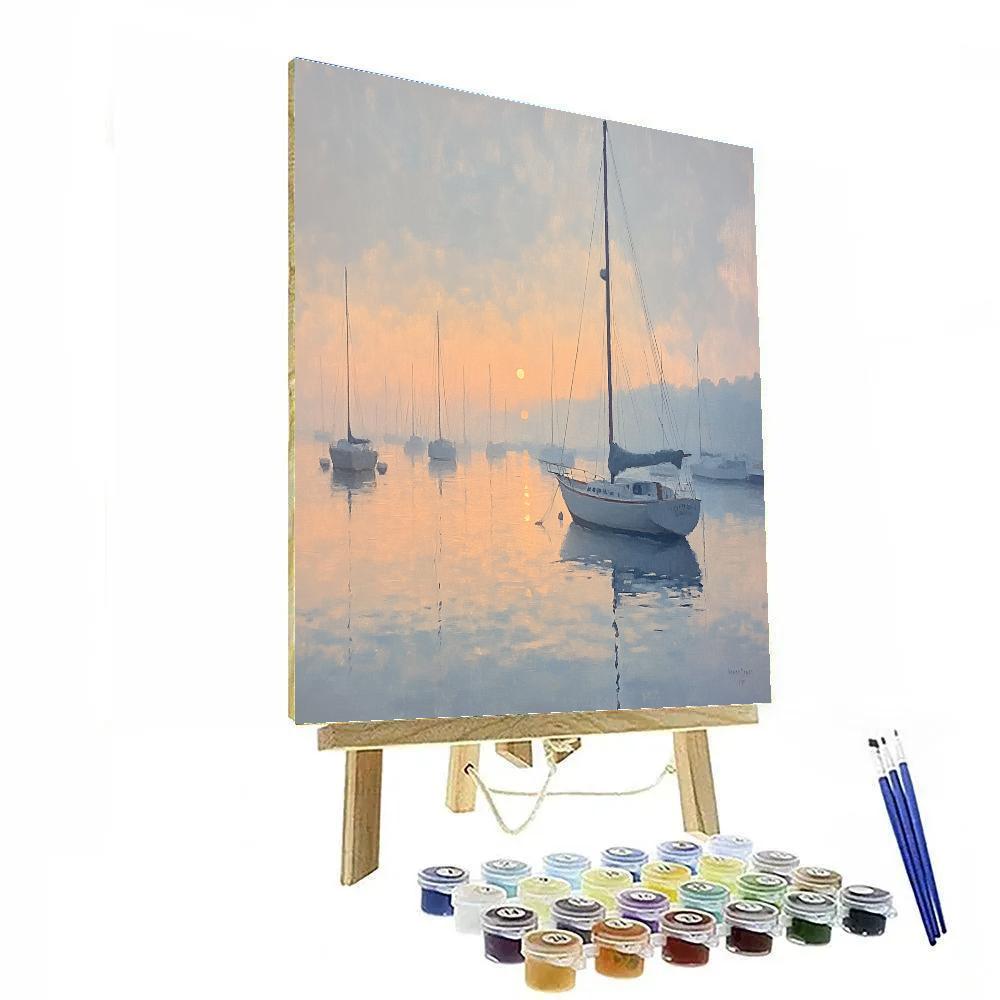 Claude Monet Inspired Morning Harbor Painting by numbers kit