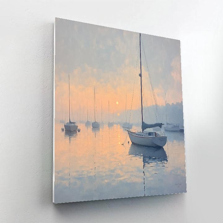 Claude Monet Inspired Morning Harbor Painting by numbers kit