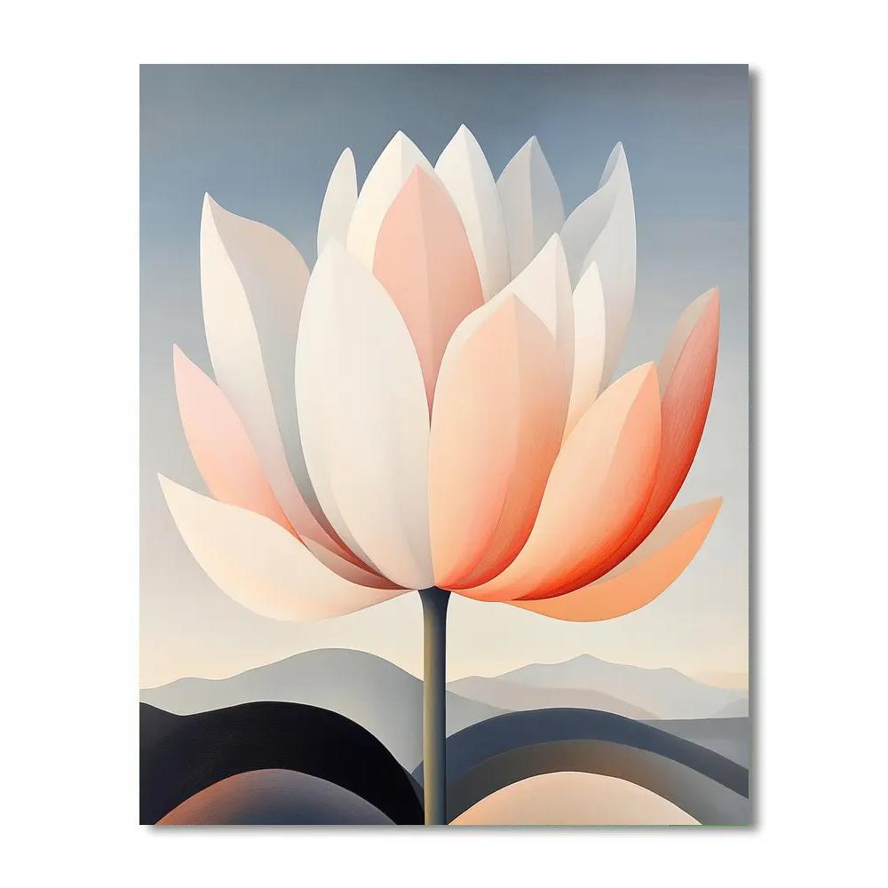 Georgia OKeeffe Inspired Desert Blooms Painting by numbers kit