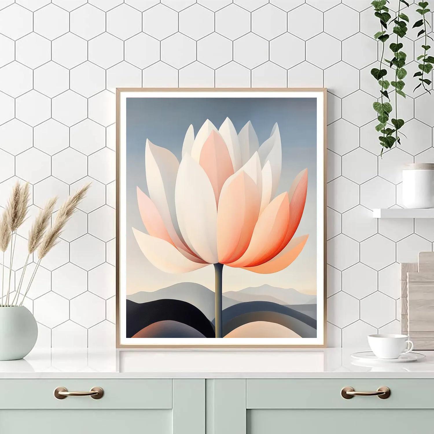 Georgia OKeeffe Inspired Desert Blooms Painting by numbers kit