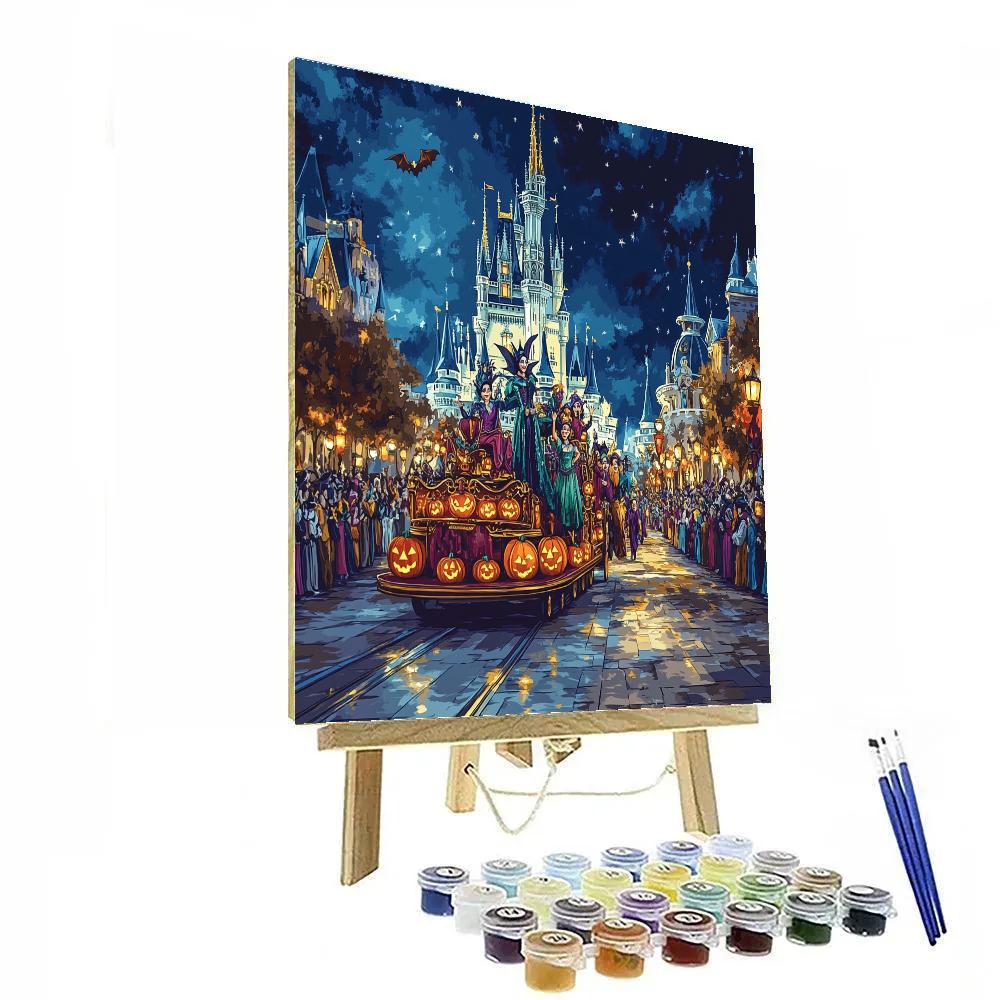 Villainous Castle Trick Or Treat Parade painting number kit