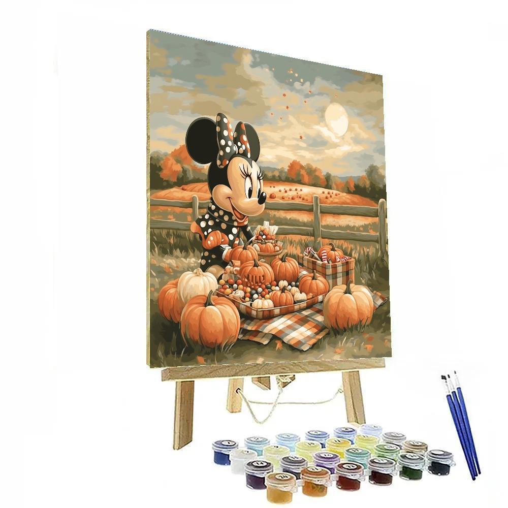 Pumpkin Patch Picnic With Minnie painting number kit
