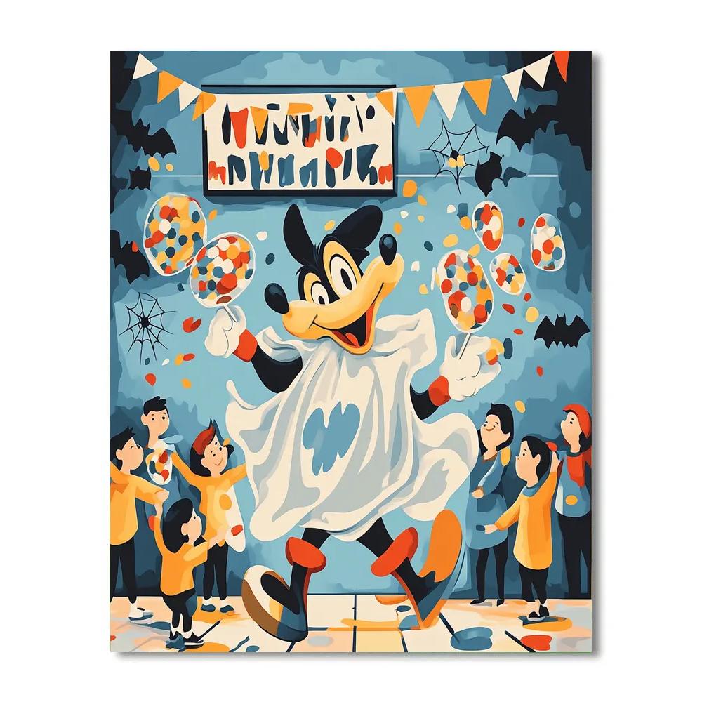 Goofys Ghostly Costume Contest paint by color