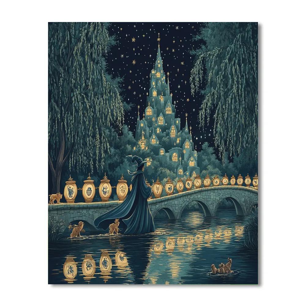 Sorcerers Apprentice Moonlight Lantern Walk Paint by numbers kits