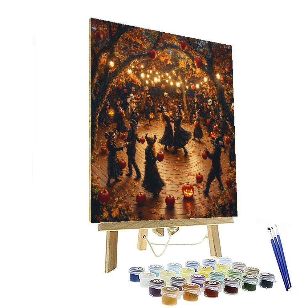 Harvest Masquerade Under The Spooky Orchard Paint by numbers kits