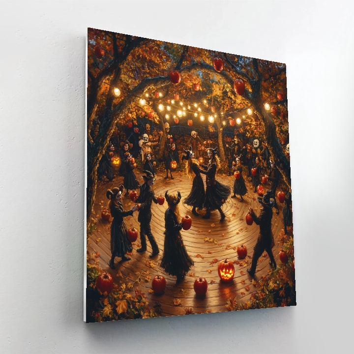 Harvest Masquerade Under The Spooky Orchard Paint by numbers kits