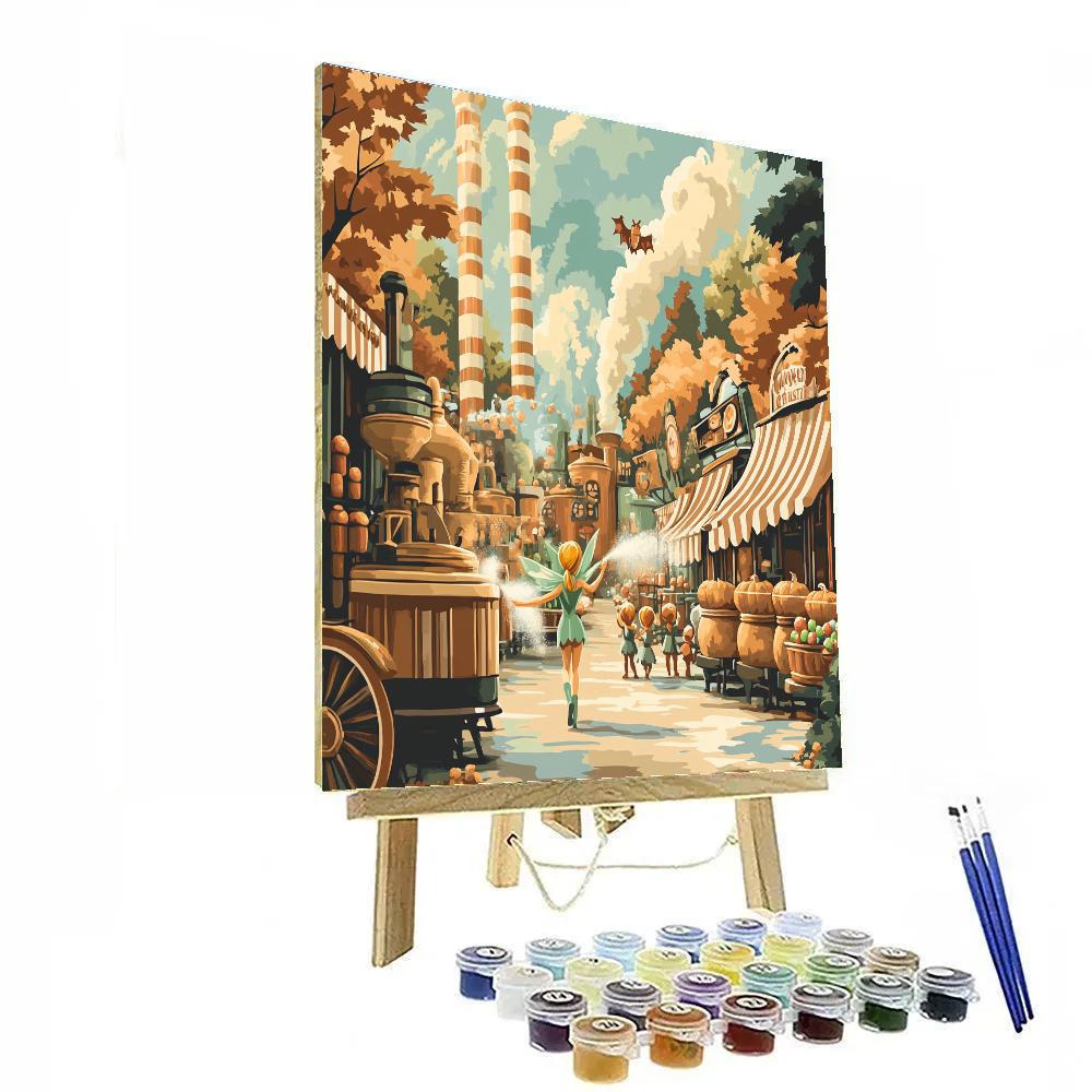 Creepy Candy Factory Tour With Tinker Bell painting number kit