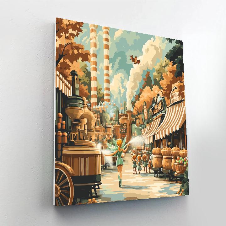 Creepy Candy Factory Tour With Tinker Bell painting number kit