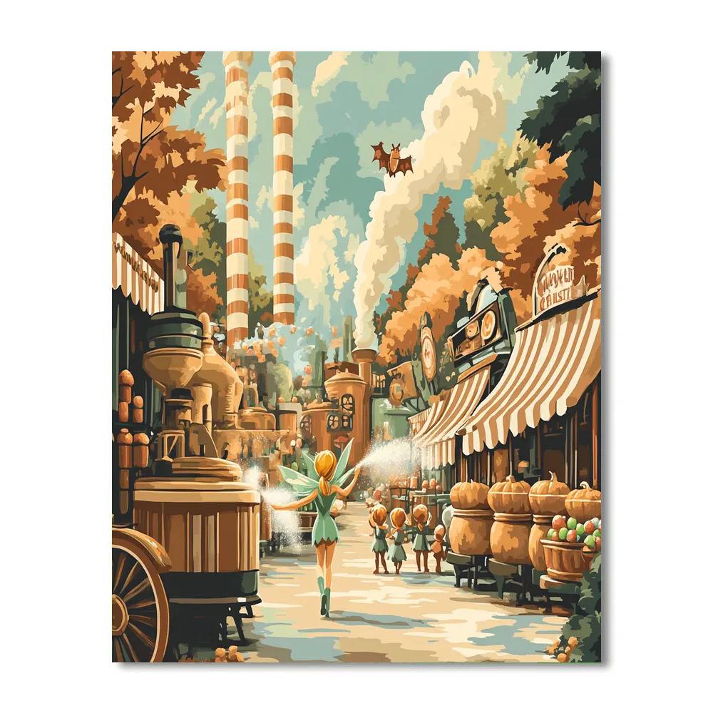 Creepy Candy Factory Tour With Tinker Bell painting number kit