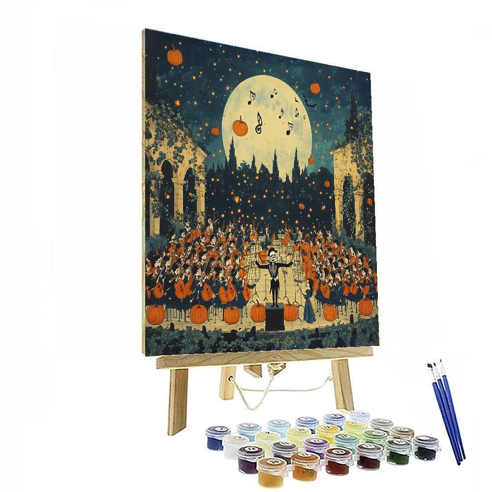 Nightmare Before Halloween Orchestra Numbered painting kits