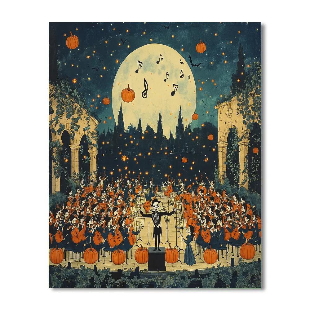 Nightmare Before Halloween Orchestra Numbered painting kits