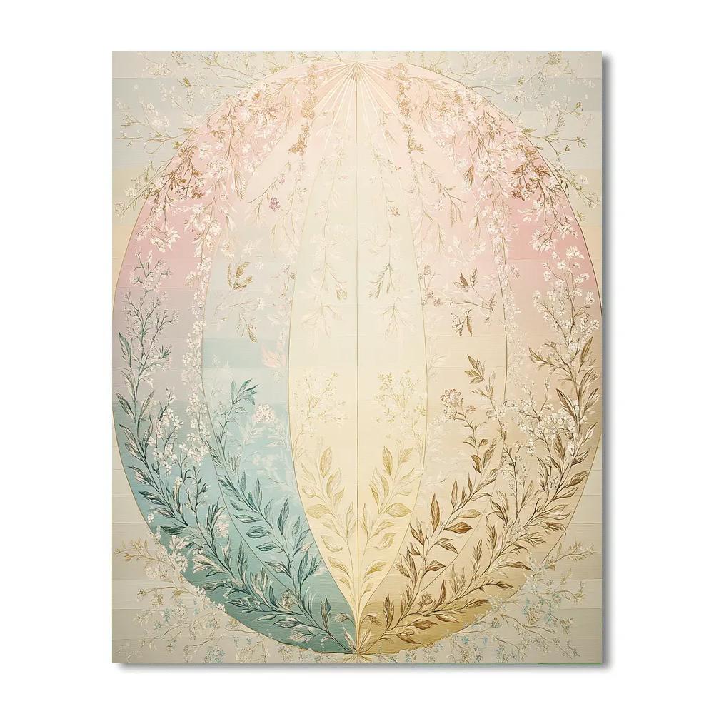 Alphonse Mucha Inspired Seasons Crescent Garden DIY paint by numbers