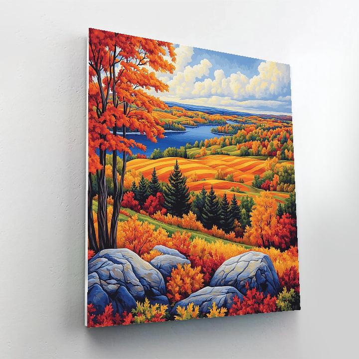 A.Y. Jackson Inspired Algoma Autumn Rhythm Numbered painting kits