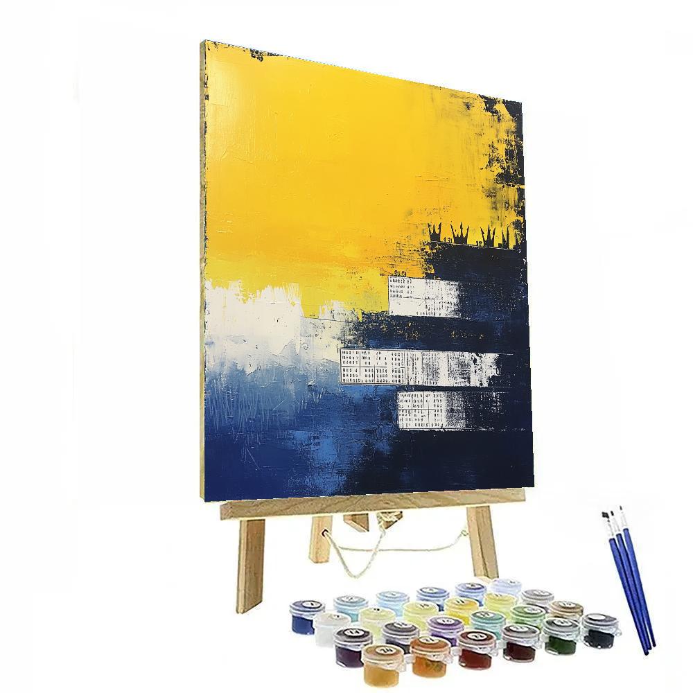 Jean-Michel Basquiat Inspired Fragmented Horizon Paint by numbers kits