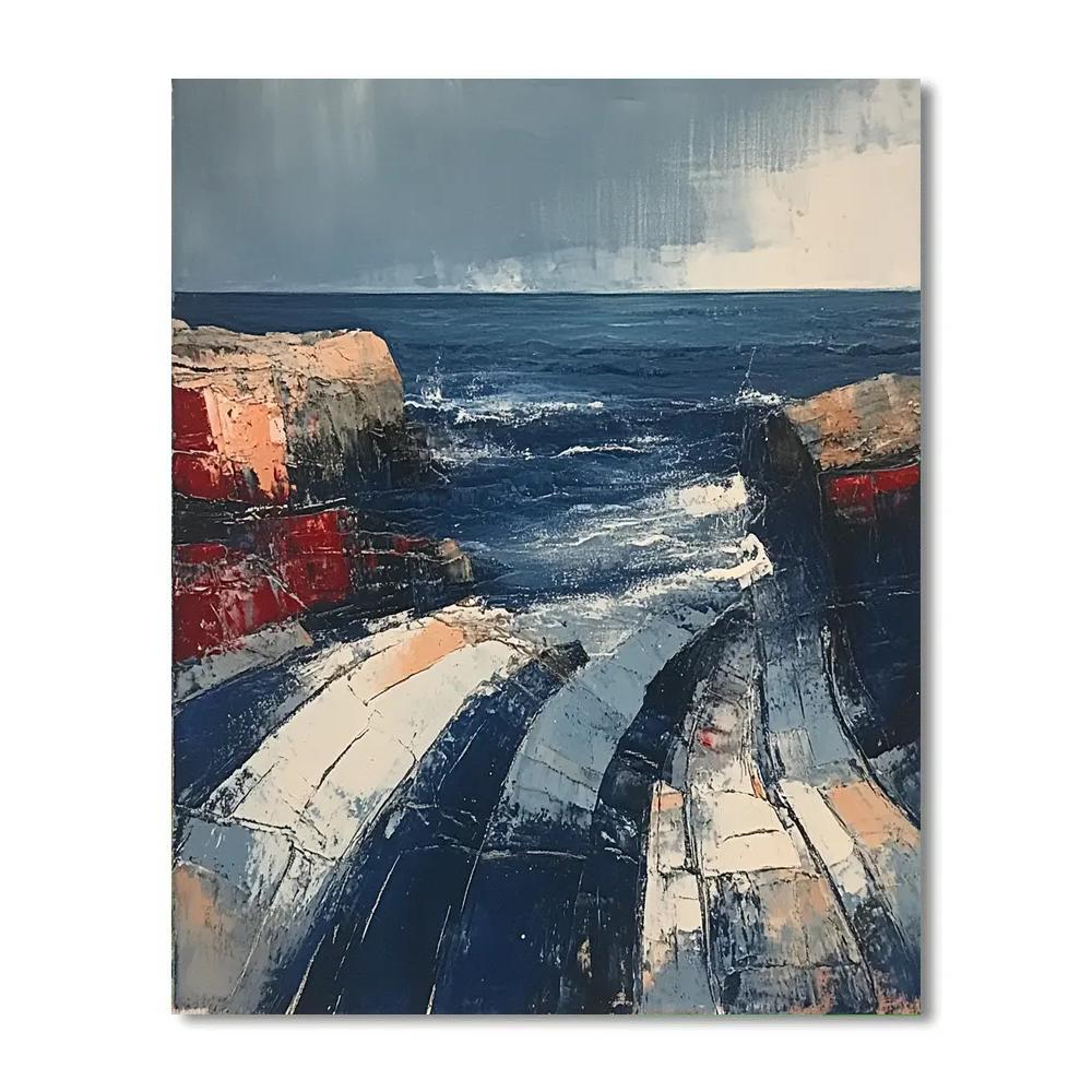 Arthur Lismer Inspired September Gale Whitecaps Paint by numbers art