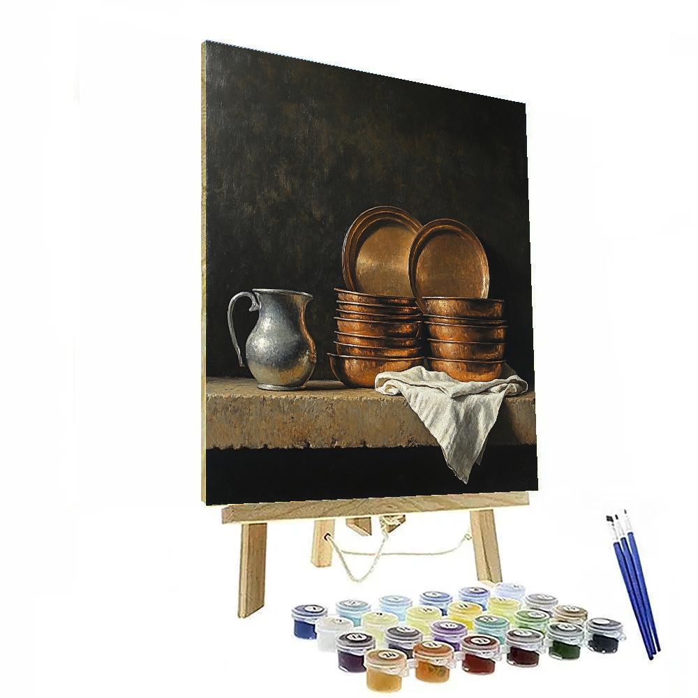 Diego Velázquez Inspired Copper And Ceramic Communion Paint by numbers art
