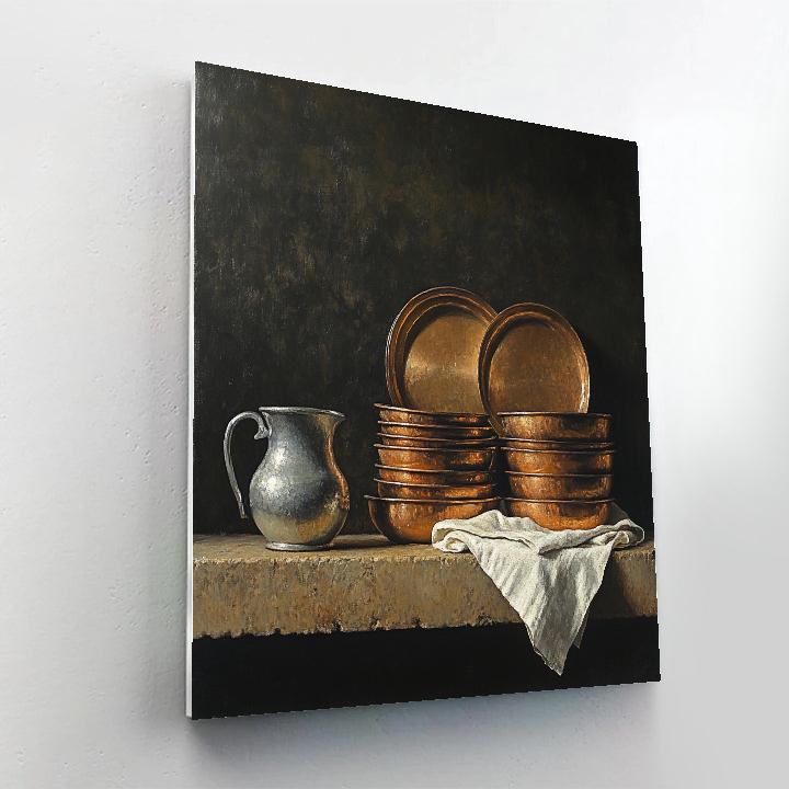 Diego Velázquez Inspired Copper And Ceramic Communion Paint by numbers art