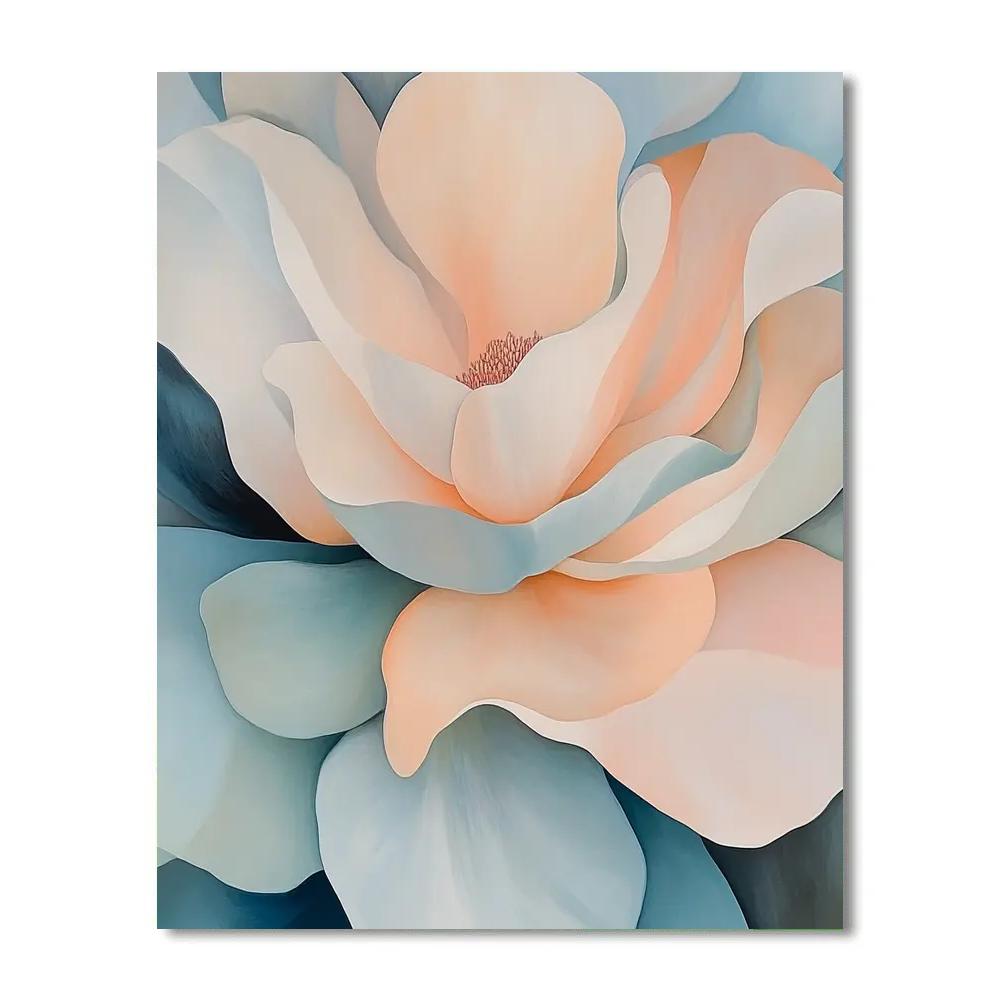 Georgia O’Keeffe Inspired Abstract Desert Flowers Paint by numbers art