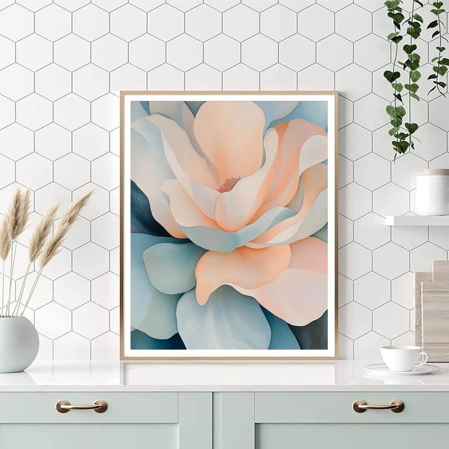 Georgia O’Keeffe Inspired Abstract Desert Flowers Paint by numbers art