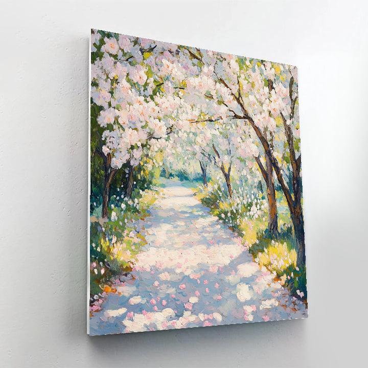 Monet Inspired Blooming Cherry Garden Paint by numbers kits