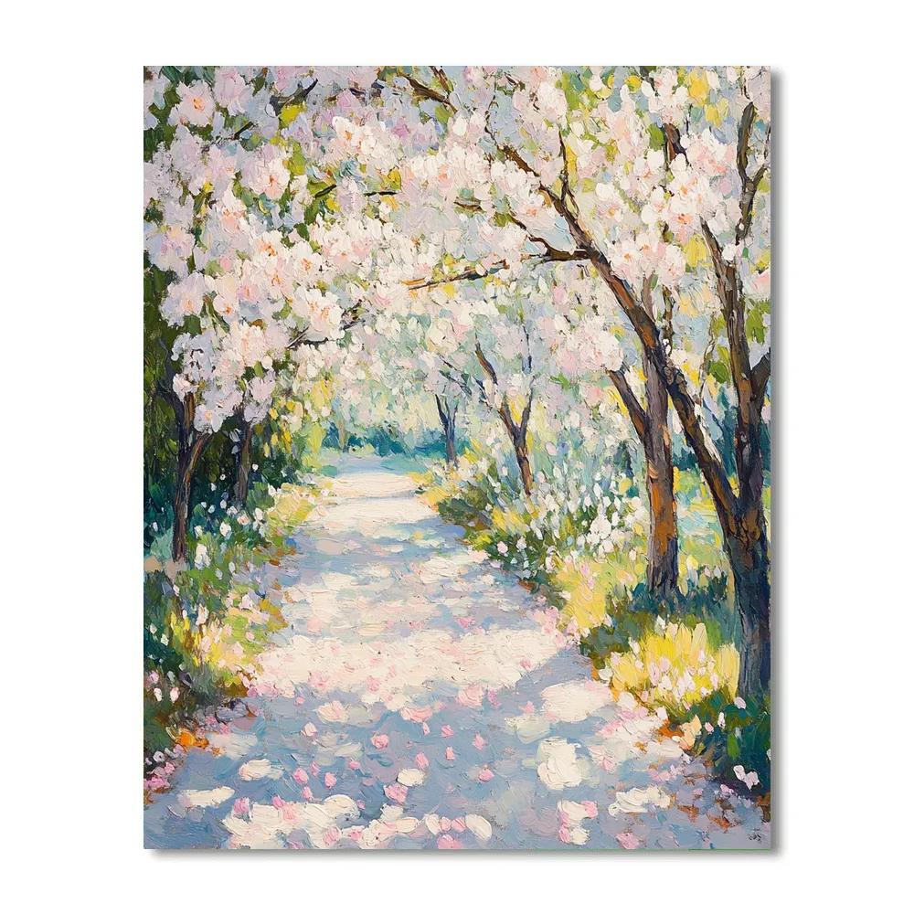 Monet Inspired Blooming Cherry Garden Paint by numbers kits