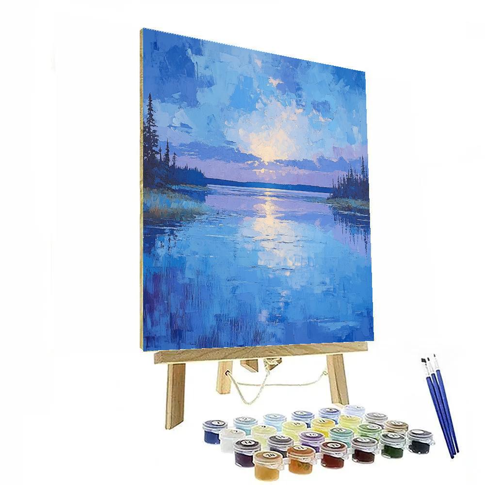 Frederick Varley Inspired Luminous Northern Lake Reflections paint by color
