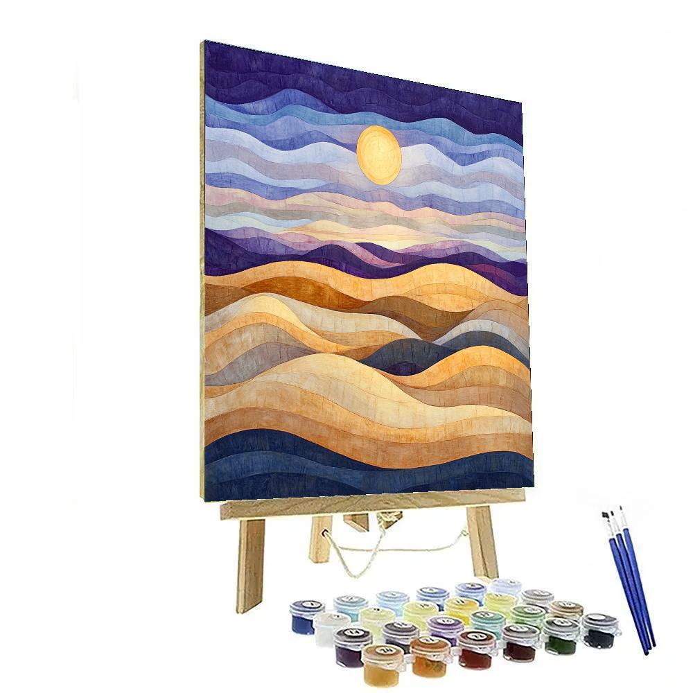 Georgia OKeeffe Inspired Rolling Mesa In Golden Light Number painting
