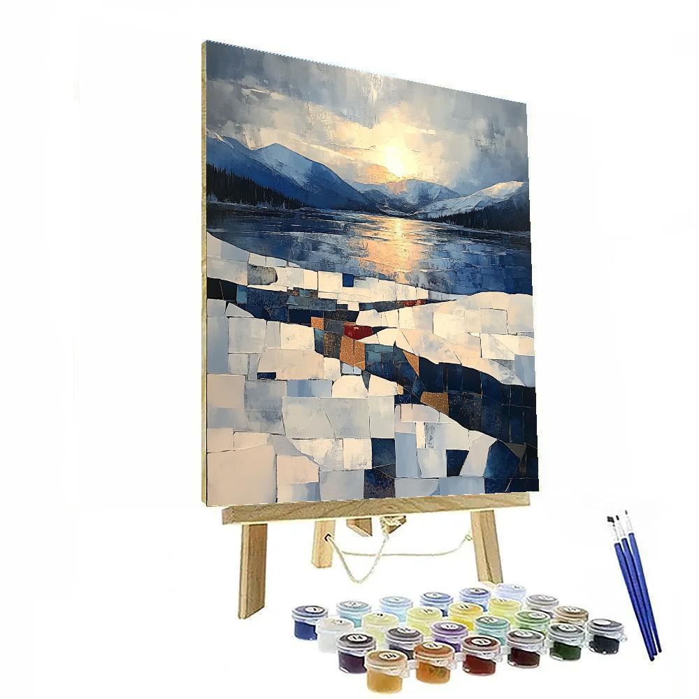 Jean-Paul Riopelle Inspired Northern Ice Fields painting number kit