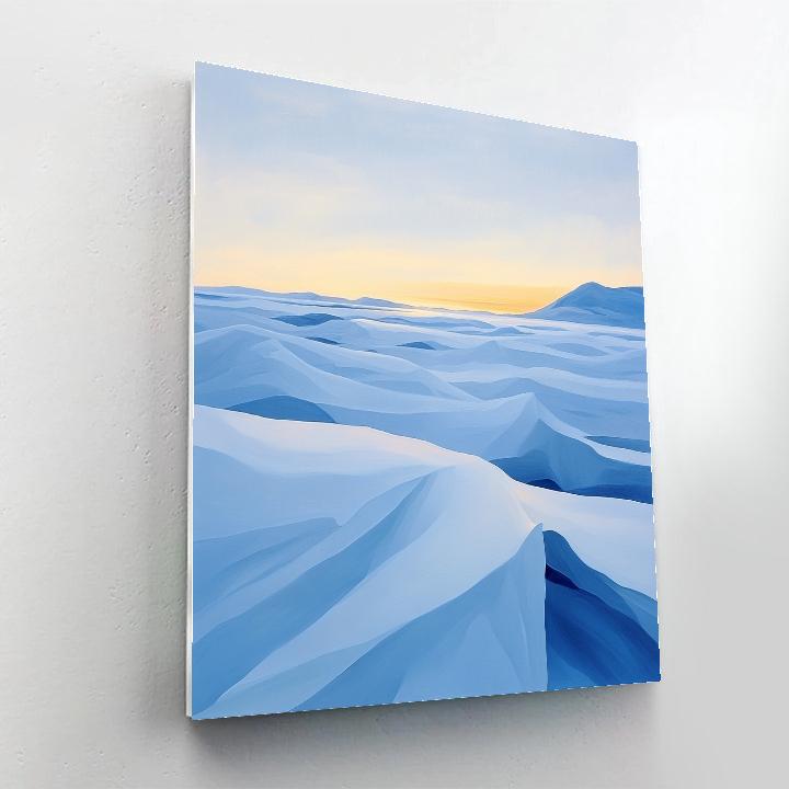 Lawren Harris Inspired Majestic Northern Icefields paint by color