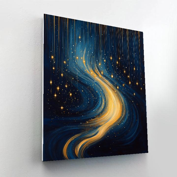 Jackson Pollock Inspired Celestial Whirl Of Color paint by color