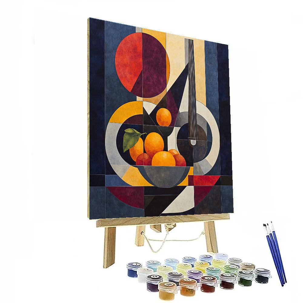 Pablo Picasso Inspired Geometric Harmonic Still Life paint by number