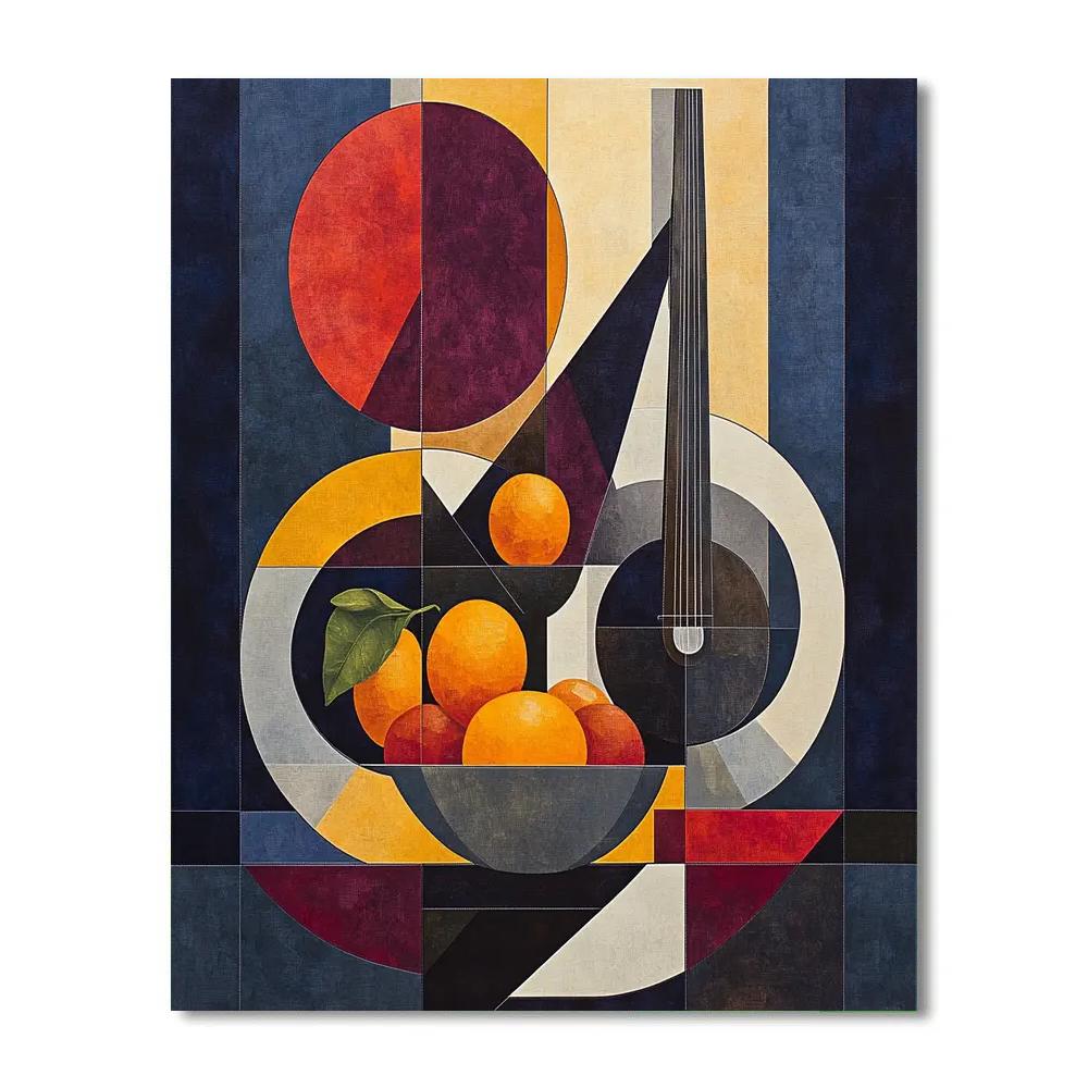 Pablo Picasso Inspired Geometric Harmonic Still Life paint by number