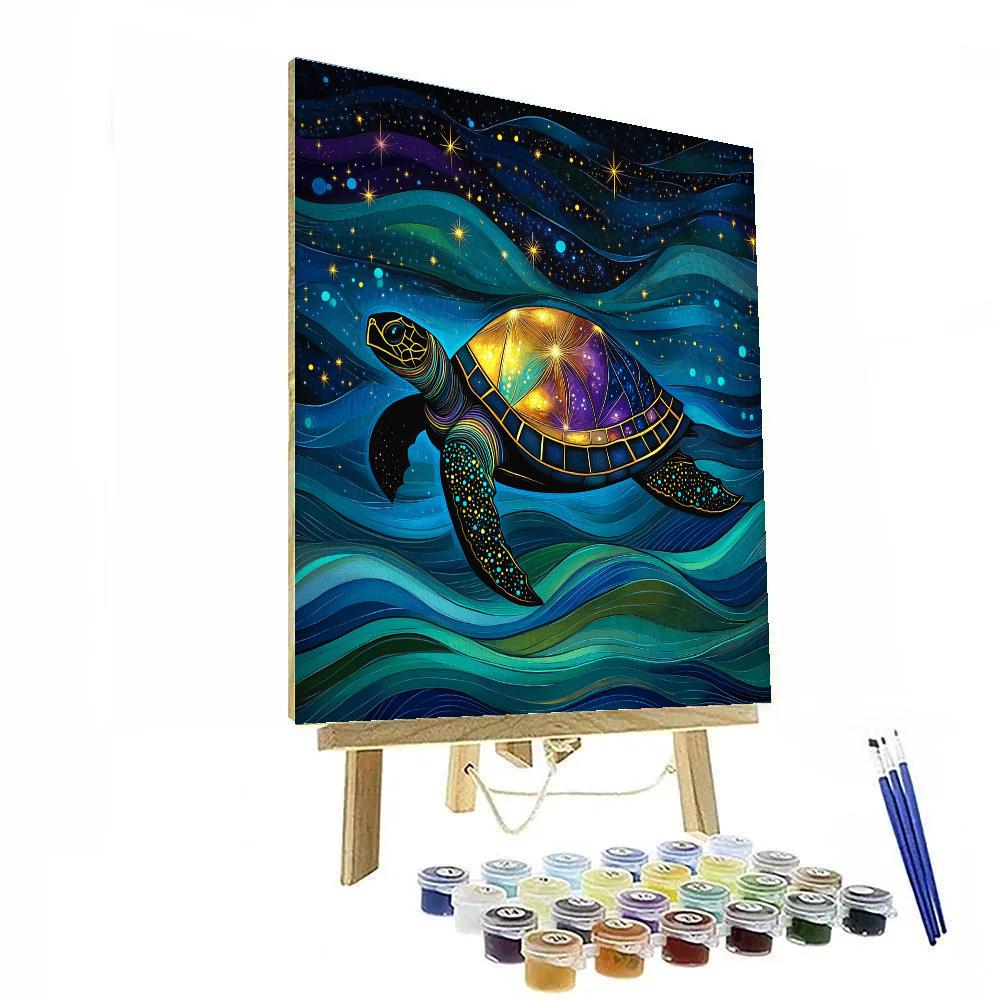 Norval Morrisseau Inspired Dance Of The Celestial Turtle Painting by numbers kit