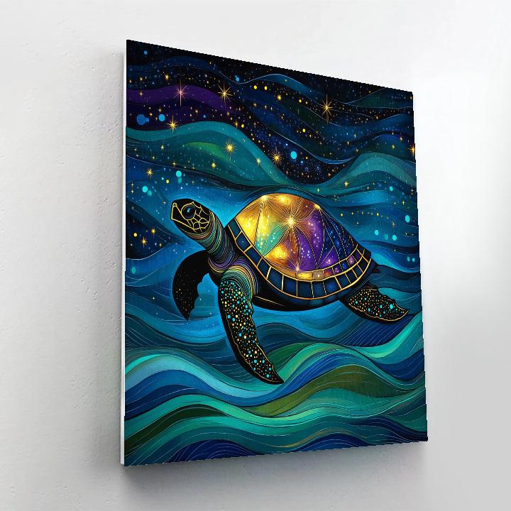 Norval Morrisseau Inspired Dance Of The Celestial Turtle Painting by numbers kit