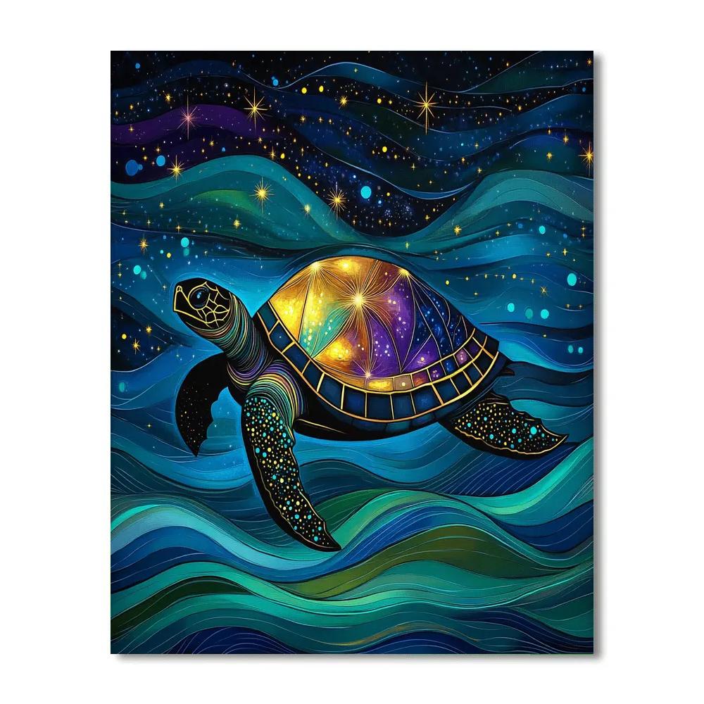 Norval Morrisseau Inspired Dance Of The Celestial Turtle Painting by numbers kit