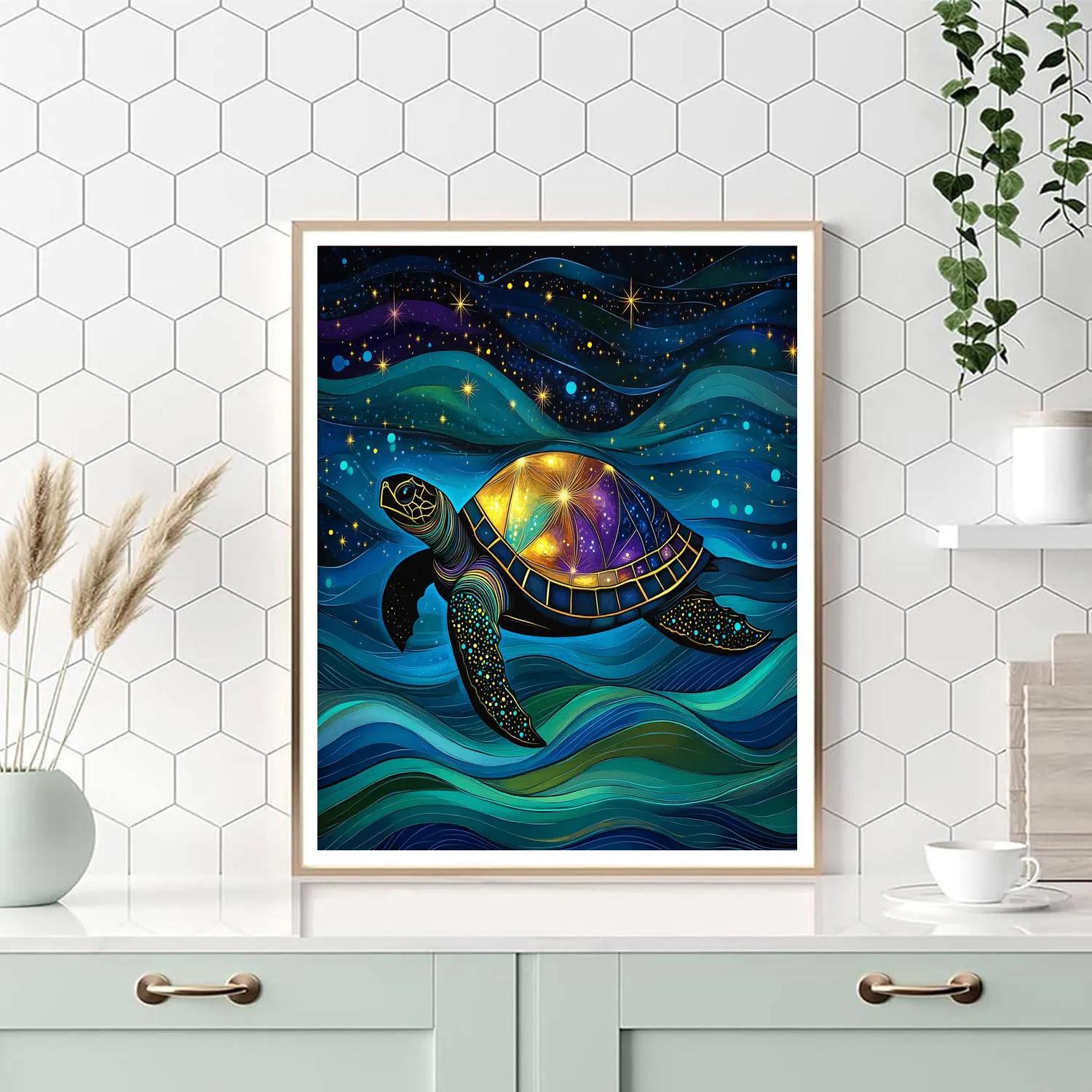 Norval Morrisseau Inspired Dance Of The Celestial Turtle Painting by numbers kit