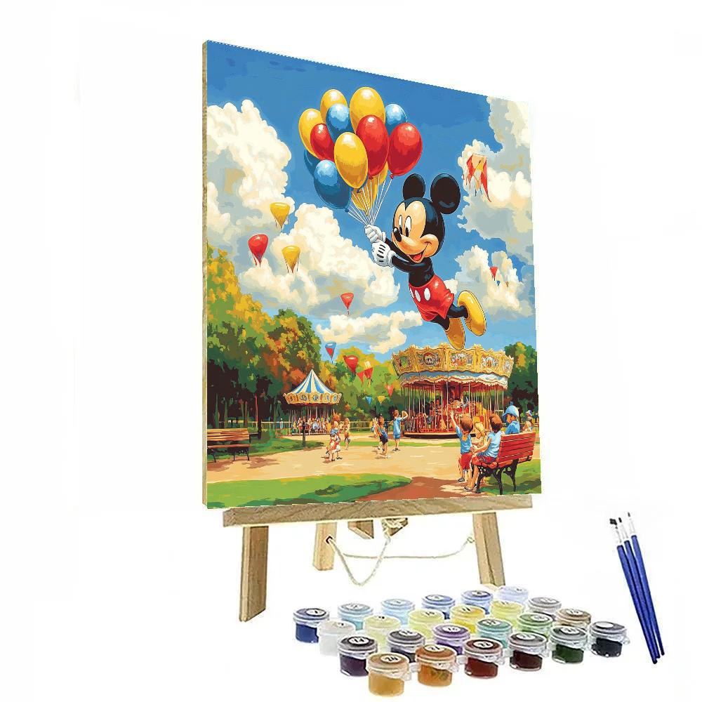 Mickey Mouse Sunny Balloon Adventure Paint by numbers kits