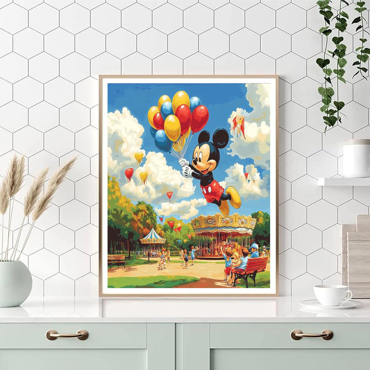 Mickey Mouse Sunny Balloon Adventure Paint by numbers kits