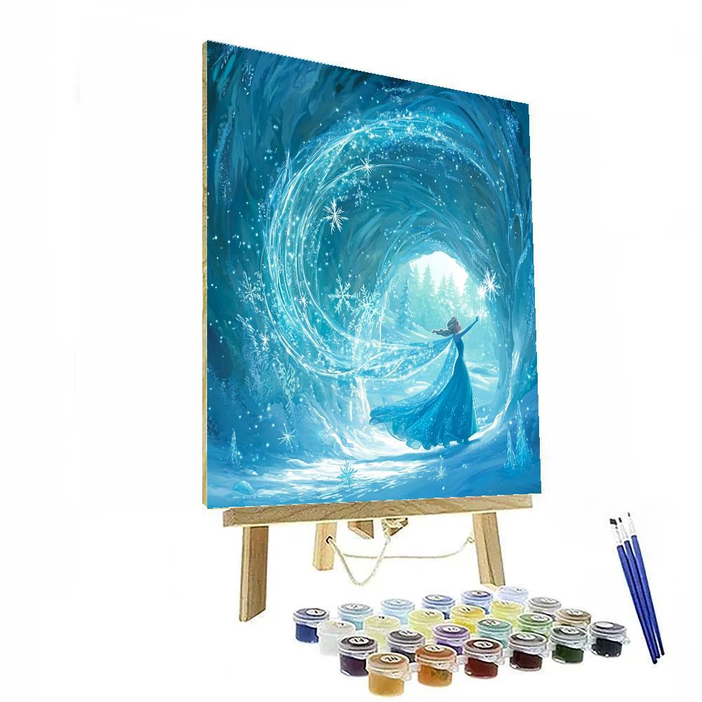 Elsa Glacial Light Quest DIY paint by numbers