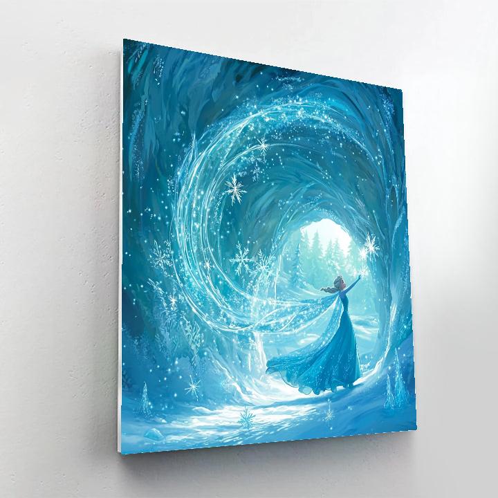Elsa Glacial Light Quest DIY paint by numbers