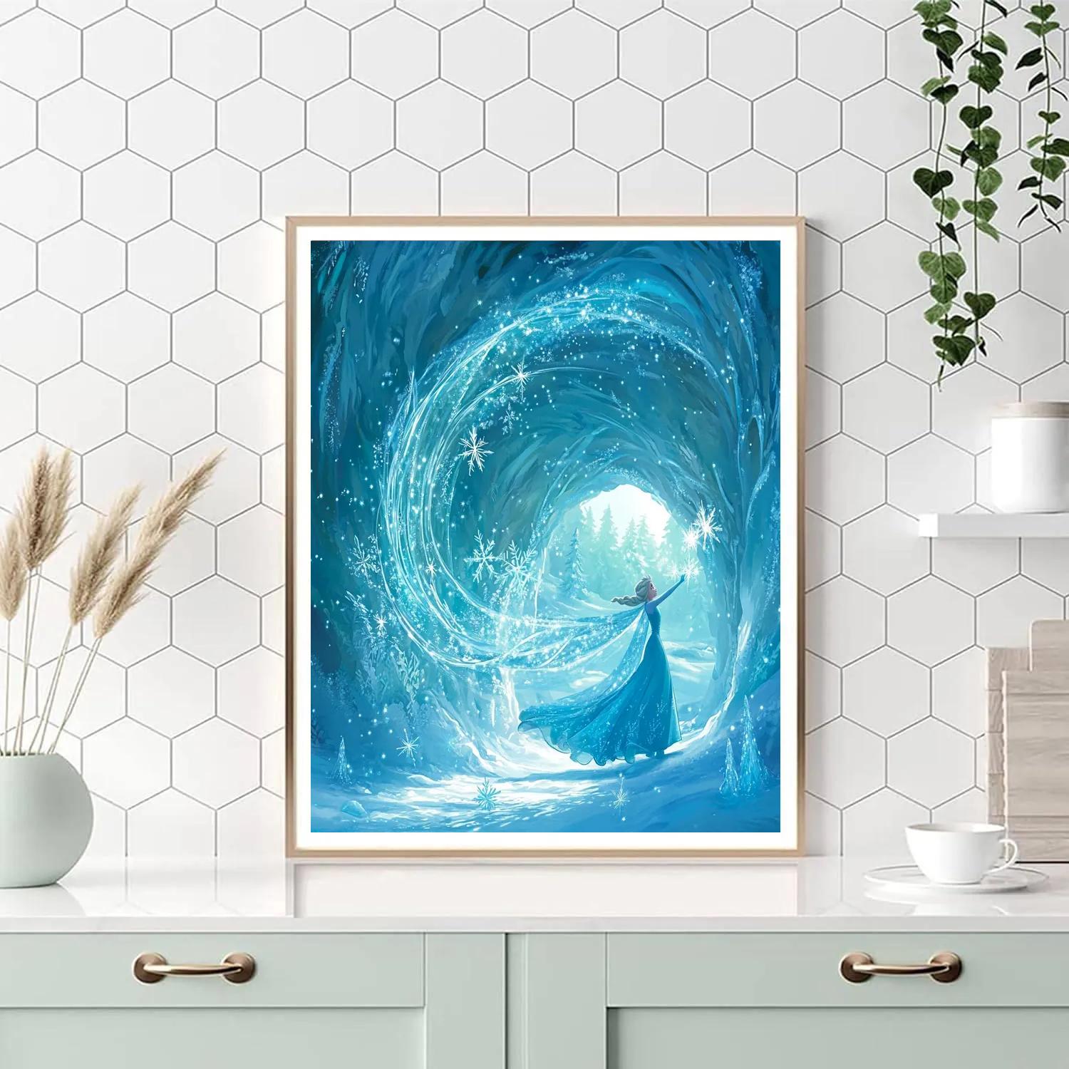 Elsa Glacial Light Quest DIY paint by numbers