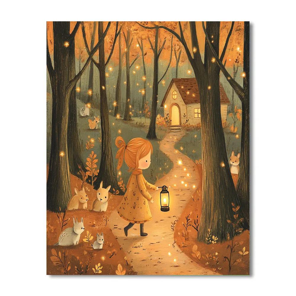 Anna Forest Lantern Adventure DIY paint by numbers