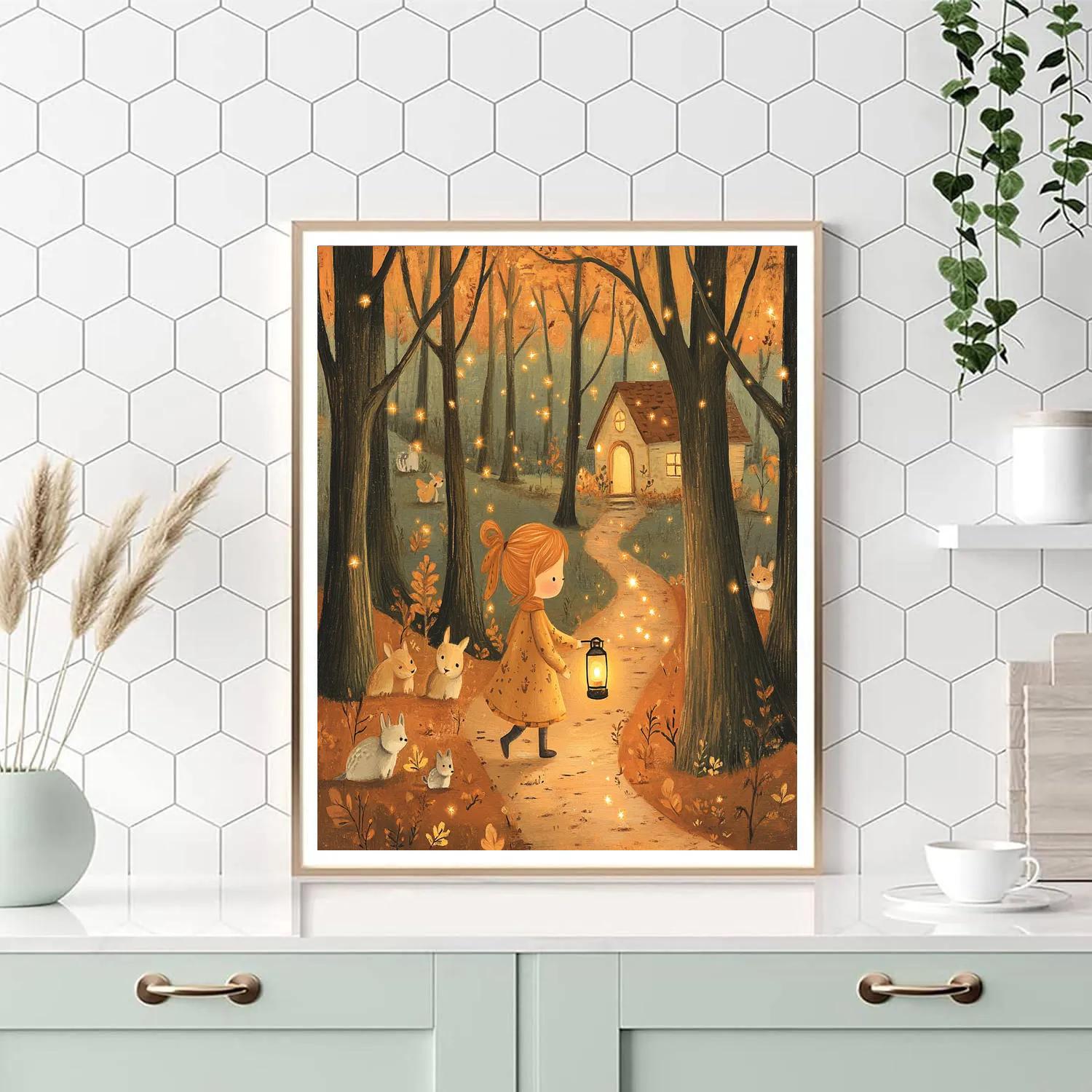 Anna Forest Lantern Adventure DIY paint by numbers