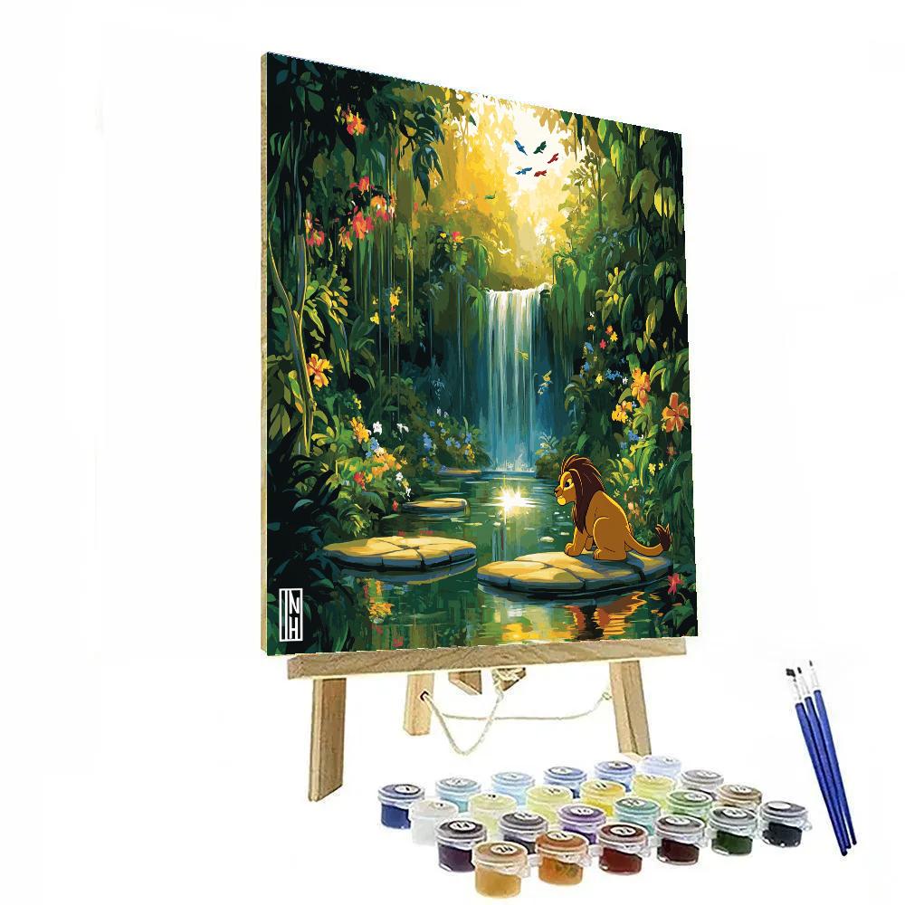 Simba Jungle Waterfall Discovery painting number kit