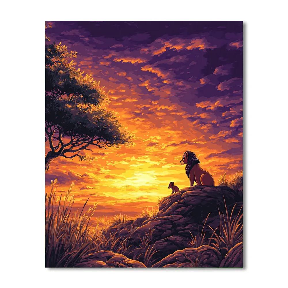 Nala Sunset Adventure Paint by numbers kits