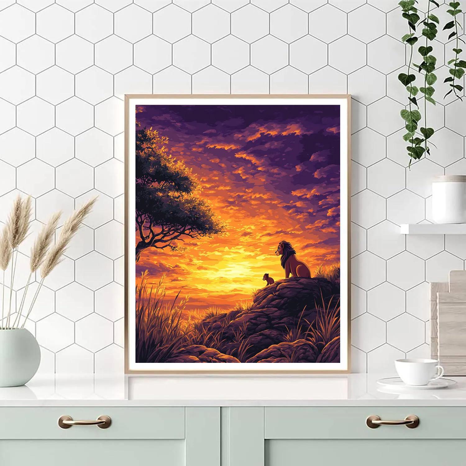 Nala Sunset Adventure Paint by numbers kits